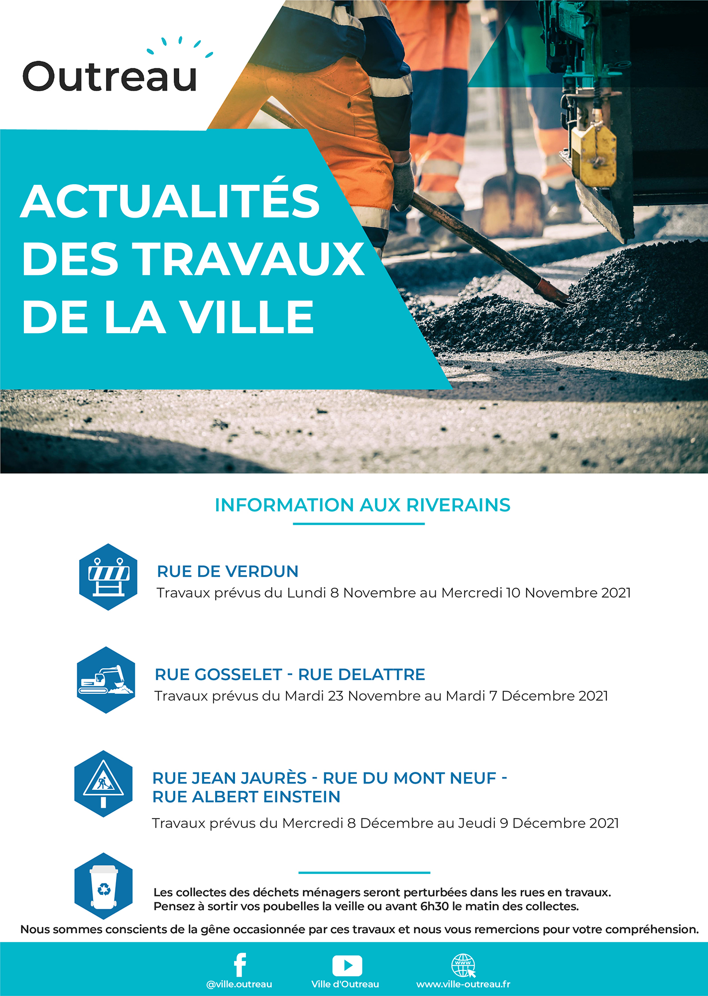 Information Aux Riverains Actualit Des Travaux De La Ville Site De